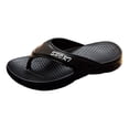 thumbnail image 1 of Men's Flip Flops with Arch Support Comfortable Non Slip Beach Sandals Water-proof Walking Slides for Pool Black Size 10, 1 of 5