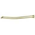 thumbnail image 1 of Kingston Brass CCD2177 60-72 in. Edenscape Acier Inoxydable Réglable Double Courbe Tringle Rideau de Douche&44; Laiton Brossé, 1 of 1