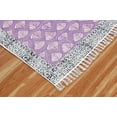 thumbnail image 7 of Casavani - 2'6"x8' Handwoven Cotton Block Printed Rugs Purple Cotton Area Runner Rugs for Kitchen, 7 of 7
