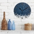 thumbnail image 3 of Dreamtimes Christmas Blue Snowflake Wall Clock, Silent Non Ticking Battery Operated Creative Decorative Round Clock for Kitchen, Living Room, Bathroom, Home School Office, 10 Inch, 3 of 7