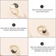 thumbnail image 4 of 2pcs Creative Yin Yang Trigrams Finger Ring Alloy Ring Opening Adjustable Ring, 4 of 4