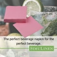 thumbnail image 5 of SimuLinen Cocktail and Party Napkins Beverage Napkins - Bubble Gum PINK - 250 Beverage Napkins, 5 of 8