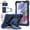 Darkblue+Black, variant on for Samsung Galaxy Tab A7 Lite 8.7" 2021 with Pencil Holder/360° Rotating Kickstand/Grip Handle/Shoulder Strap Kids Girls Heavy Duty Protective 3-Layers Cover, Darkblue+Black