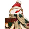 thumbnail image 4 of Rustic Mini Wood Standing Snowman & Santa Claus Figurines Christmas Ornament Tabletop Mantle Centerpiece Decoration Wood Antique Snowmen Santa Happy Christmas Winter Decor 9.75" H, 4 of 7