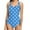 Blue, variant on Uaswgudfs Women's Classic One-Piece Swimsuit with Polka Dot Print, Simple Straps, and Round Neckline, Tailored in Smooth, Stretch-Fit Fabric