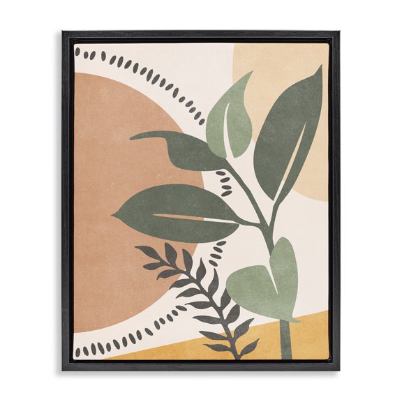 Stupell Industries Eclectic Black Floating Frame Canvas Art, 17 x 21, by Nataly White