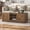 Walnut, variant on Bestco 47" Farmhouse Coffee Table with Sliding Doors Rustic Center Table Light Rustic Oak