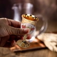 thumbnail image 7 of Vintage Ornate Wine Goblets, Embossed Gold Silver Plated Decorative Goblets, Small Goblet Cups, Elegant Mini Goblets for Wedding Party, Home Bar Goblets for Liquor, Wine Serving, 7 of 7