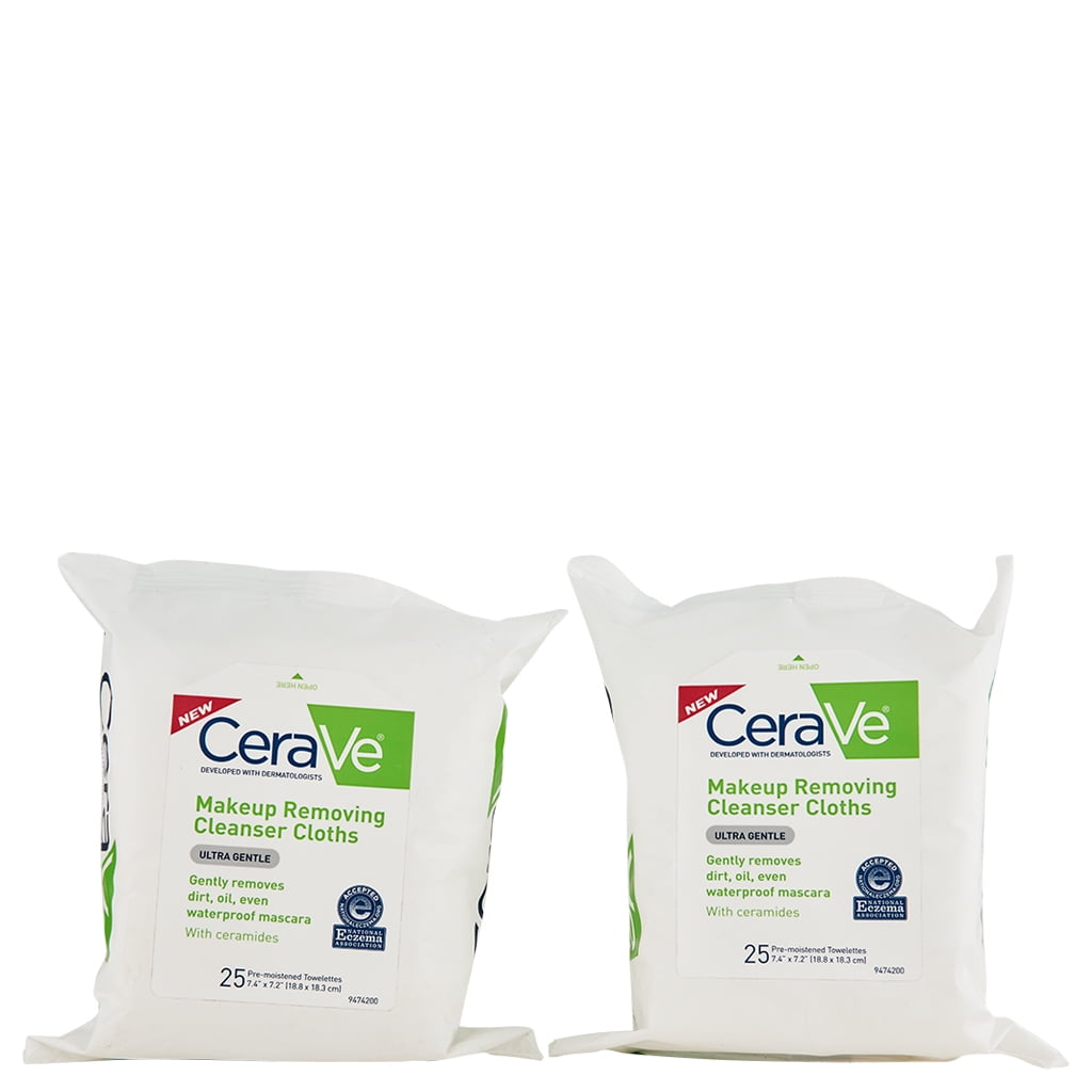 CeraVe Makeup Removing Cleanser Cloths 2 Ct