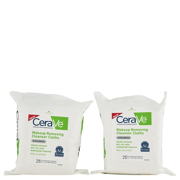 CeraVe Makeup Removing Cleanser Cloths 2 Ct