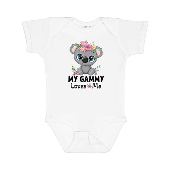 Inktastic My Gammy Loves Me Girl Grandchild Koala Girls Baby Bodysuit