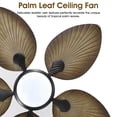 thumbnail image 3 of Ventilador de techo Wiviniya Tropical de 44 pulgadas para interiores y exteriores con luz, 3 of 9