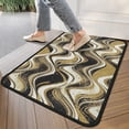 thumbnail image 4 of Black Gold White Marble Pattern Door Rugs,Washable Non Slip Door Mats Indoor,Decorative Door Mats,Entry Mat Indoor for Entrance,Bedroom,Kitchen,Bathroom,30"x17", 4 of 6