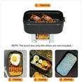 thumbnail image 3 of 800ml Camping Lunch Box with Foldable Handle for Backpacking Hiking Fishing Mountaineering, 3 of 8