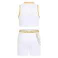 thumbnail image 4 of Halloween Anime Cosplay Costume Set, Popular Singer Idol Cosplay Costume for Halloween Party, 2-Piece Sleeveless Top and Shorts, 4 of 6