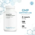 thumbnail image 6 of SuperSmart - Anti Aromatase Support - with Chrysine & DIM | Non-GMO & Gluten Free - 120 Tablets, 6 of 8