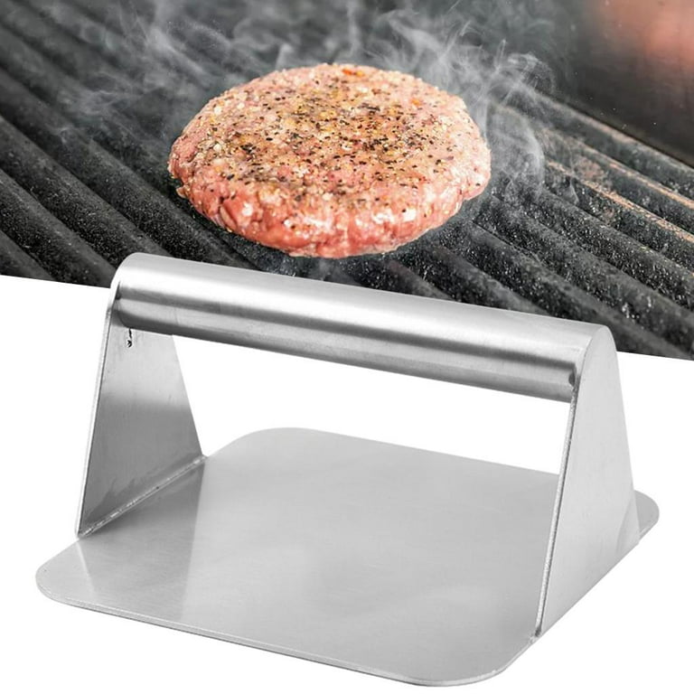 Manual Burger Press Meat Smasher Hamburger Patty Tool - Square 