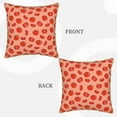 thumbnail image 3 of Xecao Tomato Print Soft Velvet Decorative Throw Pillow Covers, Square Cushion Cases for Bed, Sofa, Living Room, Car, and Indoor Outdoor Use-20"x20", 3 of 8
