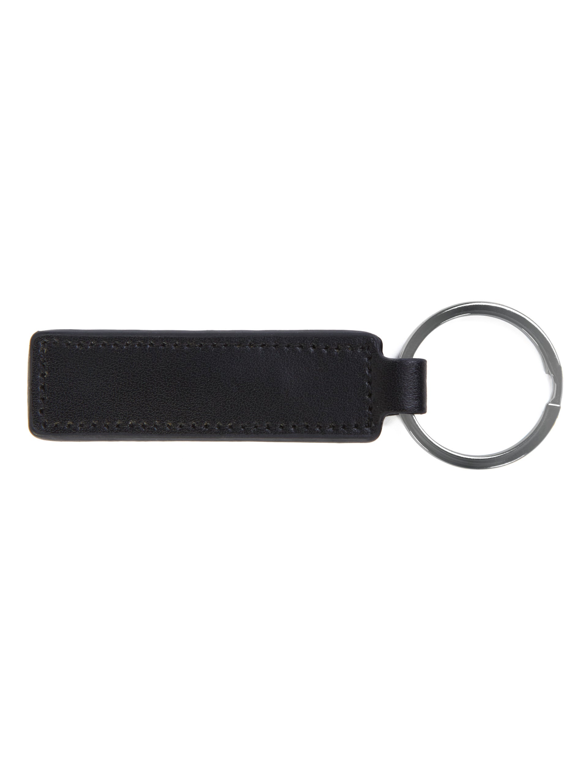Lamborghini Squadra Corse Leather Keyring Black
