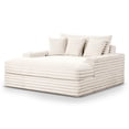thumbnail image 2 of Furniture of America Cafein Contemporary Chenille Two Arm Chaise with USB Port, White, 2 of 9