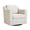 Linen-Stripe Light Brown, variant on Swivel Accent Chair for Living Room, Modern Upholstered Barrel Arm Chair with Plump Back Pillow, Comfy Club Sofa Reading Chair for Adults (Chenille Navy, Set of 1)