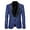 Dark Blue, variant on Mens Suit Jacket Mens Casual Fashion Suit Sequin Male Stage Personality Performance Emcee Solid Color Suit Coats for Men Gold XXL