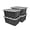 Black, variant on CX BLACK & YELLOW, 27-Gallon Heavy Duty Tough Storage Container & Snap-Tight Lid, Black & Grey (14.3"H x 20.6"W x 30.6"D), Weather-Resistant Design and Stackable Organization Tote [2 Pack]