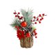 thumbnail image 2 of Árbol de Navidad Ganfancp Artificial de Escritorio con Flores Rojas 1X Adorno, 2 of 6