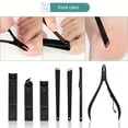 thumbnail image 6 of 24pcs Professional Black Nail Clippers Kit - Ultra Sharp Fingernail and Toenail Cutters for Men and Women - Sturdy Pedicure Care (18 PCS NEW), 6 of 7