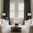 thumbnail image 3 of Elegant Velvet Curtains, Light Filtering & Noise Reducing Thermal Drapes, Heavy Duty Rod Pocket Window Panels for Home Theater & Bedroom, 2 Panels, 3 of 5