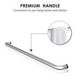 thumbnail image 5 of Sunny Shower 2 Way Sliding Frameless Shower Doors 60" W x 72" H in Nickel Finish, 5 of 9