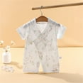 thumbnail image 2 of Bovxnpu Baby Girl Bodysuit, Infant Baby Cotton Bodysuits, Baby Summer Thin Cotton Belly Protection Baby Jumpsuit Summer Clothes Newborn Clothes 9 Months, 2 of 4