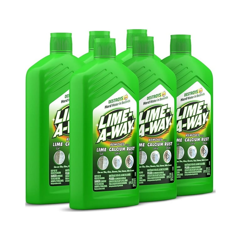  Quality Chemical Lime-Gone Remover - Calcium, Lime and Hard  Water Stain Remover for Bathroom, Shower and Tile - Lime a Way - 128 oz  (Pack of 1) : Health & Household