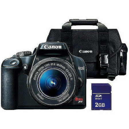 Canon EOS Rebel XS Black 10.1MP Digital SLR Camera Bundle Includes 2GB SD Memory Card, Tutorial DVD, & Canon Camera Bag