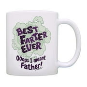 ThisWear Gifts for New Dad Best Farter Ever Oops I Meant Father Gas Cloud 11oz Ceramic Coffee Mug Father