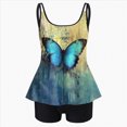 thumbnail image 4 of KPOPLK Bandeau Tankini Swimsuits for Women Tummy Control Slim Fitted Swimwear Strapless 2 Piece Bathing Suit Size XL,Mint Green, 4 of 5