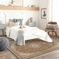 thumbnail image 3 of 5x7 Washable Area Rug Non-Slip Low Profile Vintage Distressed Oriental Rug for Living Room, Bedroom, Dining Room, Office, Brown, 3 of 13