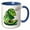 Blue/White, variant on 3drose, Avocado, 11oz Two-tone Green Mug