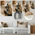 thumbnail image 4 of DESIGN ART Designart "Brown And Black Artistic Freedom II" Abstract Metal Wall Art 12 in. wide x 20 in. high, 4 of 5