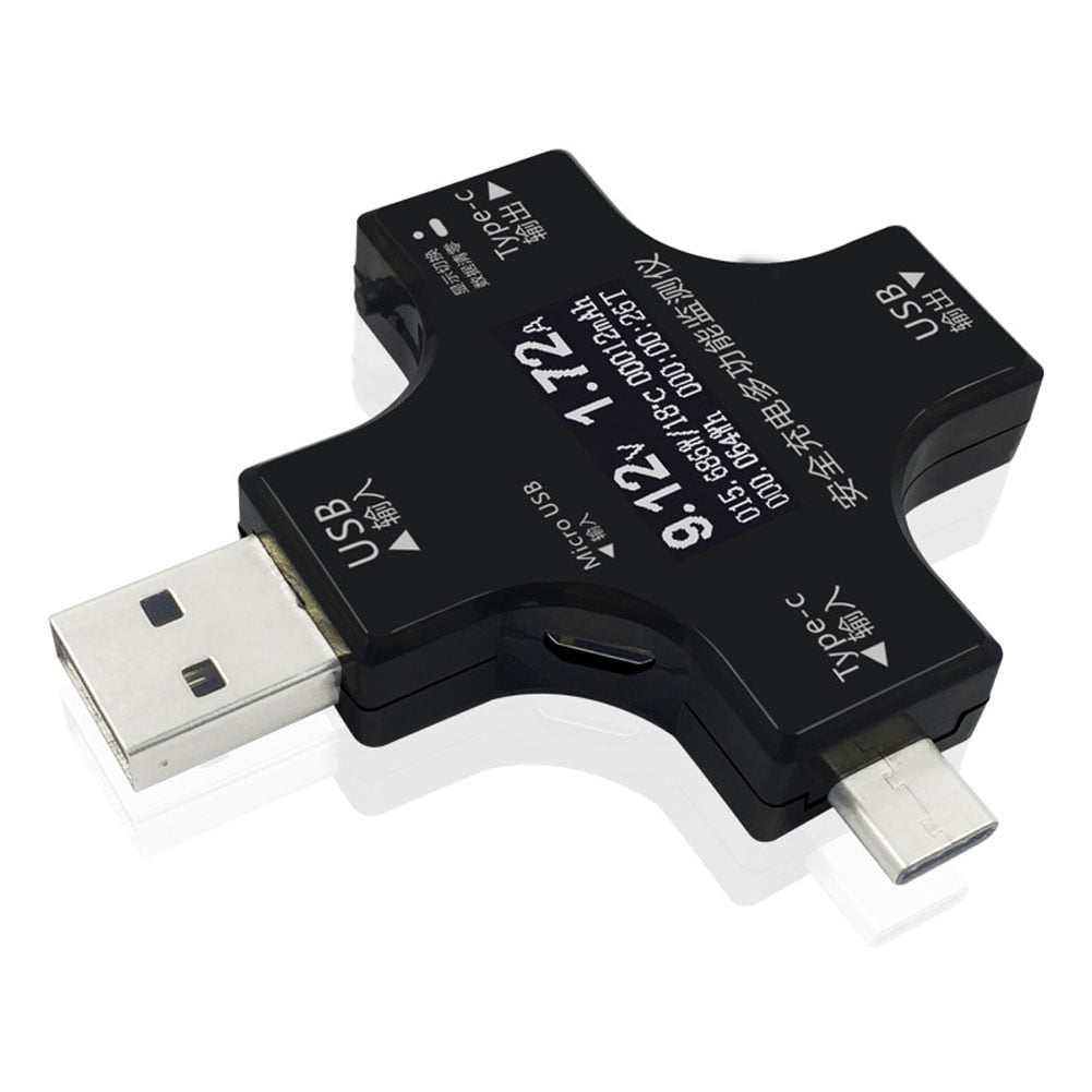 USB Tester Digital Voltage Current Amp Meter Power Capacity Detector 