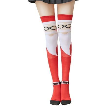

Waroomhouse Christmas Cosplay Stockings Over Knee Long Thigh Sock for Party New Year 2023