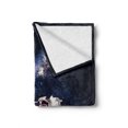 thumbnail image 2 of Galaxy Soft Flannel Fleece Throw Blanket, American Cosmonaut with USA Flag on Moon Digital Pilot Space Discovery Photo, Cozy Plush for Indoor and Outdoor Use, 50" x 70", Grey Dark Blue, by Ambesonne, 2 of 6