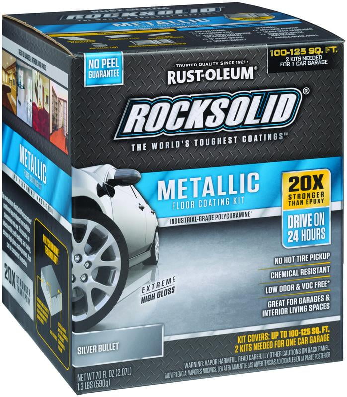 silver bullet metallic garage floor kit