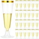 thumbnail image 1 of 25Pcs 150ml Disposable Champagne Flutes Clear Champagne Flutes, 1 of 5