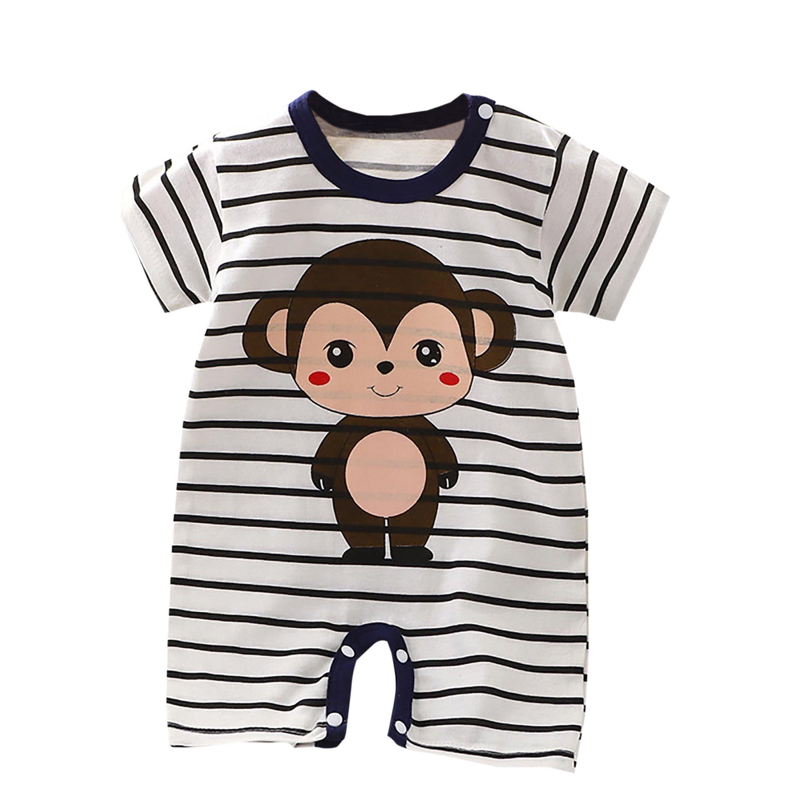BXSRUTA Baby Boy Girl Romper Summer Clothing Newborn Baby Cotton Short Sleeve Thin Crawling Suit Baby Onesie Ha Clothes Baby Clothes, 3M