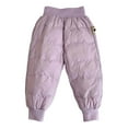 thumbnail image 5 of REDARER Girls Silk Thermal Pants Winter Warm Insulated Trousers, Soft Lightweight Layer for Toddlers Cold Weather,4-5 Years, 5 of 5