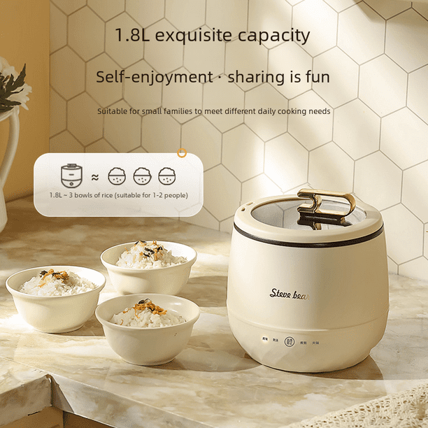 Mini olla arrocera, olla arrocera pequeña para dormitorio, olla arrocera para oficina, regalo 220/110 V