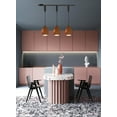 thumbnail image 7 of Kiven H Track Pendant Lightning,Adjustable Cord Length,Industrial H Track Lighting Pendant Lights with Iron Shade, 3 Lights, 7 of 7