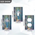 thumbnail image 7 of Yayeee Toggle Light Switch Wall Plate 1-Gang 4.5"x2.7" Home Decorative Outlet Cover, Blue Sea, 7 of 7