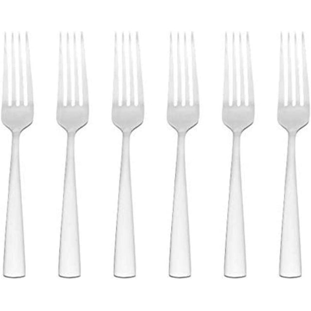 Tenedores de mesa, juego de 6 piezas, juego de cubiertos de acero inoxidable 430, cubiertos occidentales para el hogar y el hotel